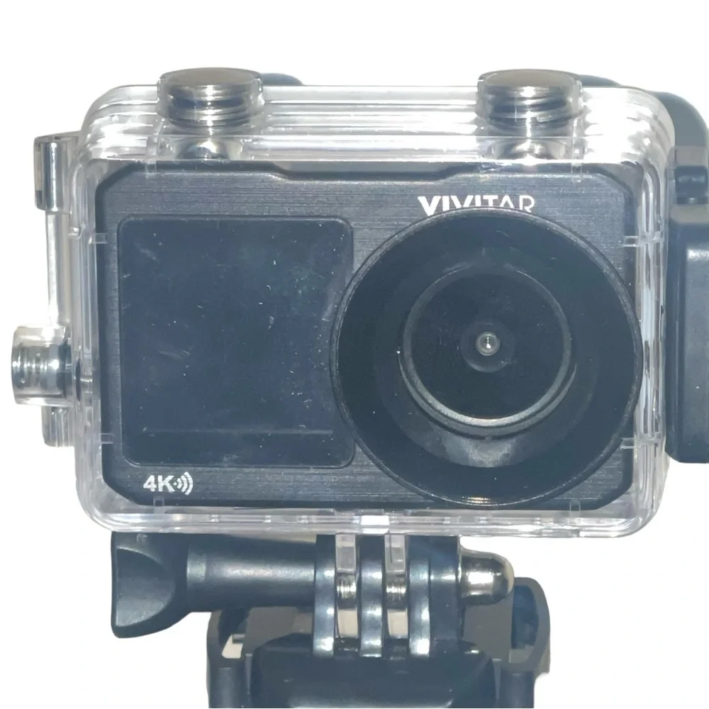 Vivitar DVR923 4K Ultra HD Action Camera Kit Dual Screen with Wifi Bonus Battery